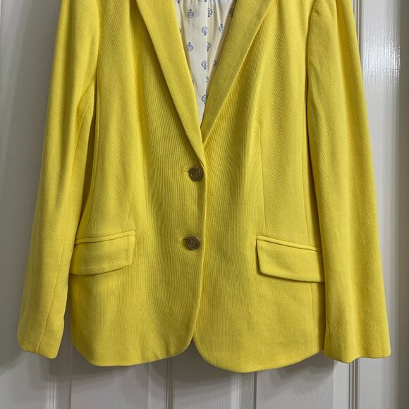Talbots Women's Yellow Blazer, Size 14 - Picture 2 of 6